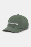 The North Face sapca Roomy Norm culoarea verde, cu imprimeu, NF0A7WHPBOL1