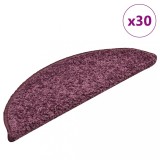 vidaXL Covorașe scară 30 buc violet &icirc;nchis 56x17x3 cm