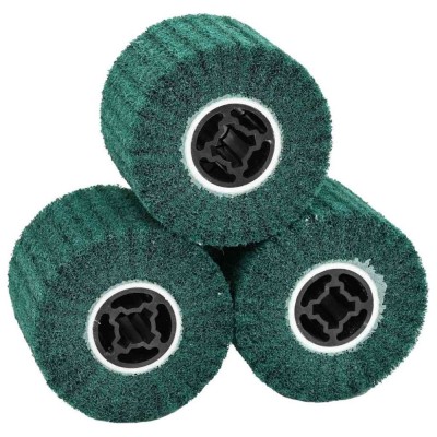 vidaXL Role de șlefuire 3 pcs Verde 12 x 12 x 10 cm fibră sintetică foto