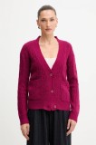 Silvian Heach cardigan din amestec de l&acirc;nă VALBUENA culoarea roz, GPA25149CD