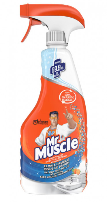 Mr Muscle Solutie de curatare pentru baie si WC 500 ml