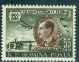 Romania MNH 1956 - LP 411 - 50 de ani de la primul zbor al lui Traian Vuia