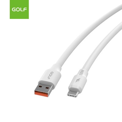 Cablu USB A-tip C 1m alb 120W Golf foto