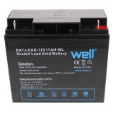 Acumulator plumb acid Well BAT-LEAD-12V17AH, 12V, 17000 mAh
