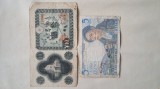 2 banknoten Franta,Japonia circ