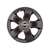 Set 4 Capace Roti 15 inchi (R15) Bis Negru, Compatibile Cu Nissan, Autohelix MSA