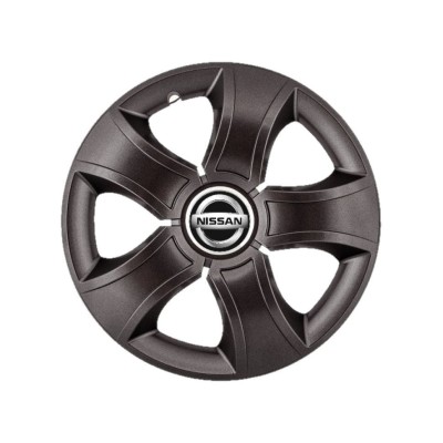 Set 4 Capace Roti 14 inchi (R14) Bis Negru, Compatibile Cu Nissan foto