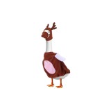 Costum G&acirc;scă de Grădină cu Pălărie cu Coarne de Ren și Bot pentru G&acirc;scă de 58.4cm &ndash; Roșu/Maro 58.4cm