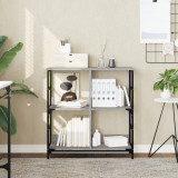 Gossi raft de carti, gri sonoma, 78,5x33x82 cm, lemn prelucrat