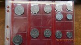 Set 15 Monede RSR &amp; RPR 1960-1975, aUNC/UNC, Colectie Completa, Monede Romanesti, 5 Bani - 5 Lei, Aluminiu
