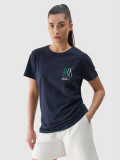 Tricou slim cu imprimeu pentru femei - bleumarin, 4F Sportswear
