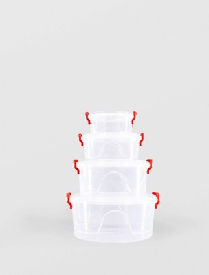 SET CUTII ALIMENTE STERK ROTUNDE MAYA 03L,0.6L,1.5L,2.4L foto
