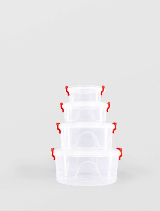 SET CUTII ALIMENTE STERK ROTUNDE MAYA 03L,0.6L,1.5L,2.4L