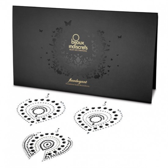 BIJOUX - INDISCRETS FLAMBOYANT BLACK&amp;SILVER