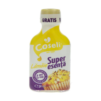 Superesenta de Lamaie Coseli, 20ml + 10ml, Esente pentru Prajituri, Esenta de Lamaie pentru Prajituri, Coseli Esente de Lamaie, Esenta Lamaie pentru D foto