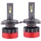 Set 2 LED-uri Auto Techstar? A12, H4, 85w, 15000 Lumeni, 6500K, AUTO, 12-24 Volti, CSP, Canbus, Miez Cupru, Radiator Aluminiu