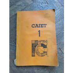 Caiet 1 I-a Conferinta de Inginerie Tehnologica pentru Constructii, Piatra Neamt, 1985