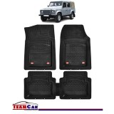 Covorașe Auto TeamCar&reg; Tip Tăviță Compatibile Land Rover Defender L316 (1990&ndash;2016) - SUV, Cauciuc