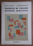 Dumitru Chitoran - Elements of english sentence semantics