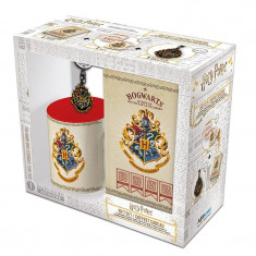 Pachet cana HARRY POTTER Hogwarts + breloc + carnet foto