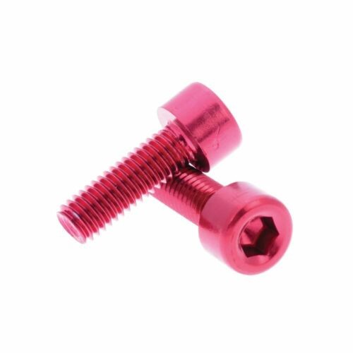 Suruburi Bidonas Cadru Fibrax Fcm1000 - M5 x 15 Mm, Rosu Ultimate FactoryBikes