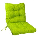 Perna Scaun cu Spatar pentru Spatii Exterioare Verde 100x50 cm