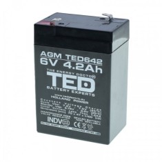 Acumulator Stationar Plumb Acid 6V 4.2Ah 8D020 XXM foto