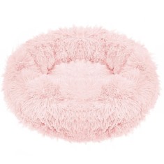 Pat Sersimo pentru caini si pisici, cu husa detasabila, roz deschis, diametru 80cm Household NewTrend