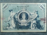 100 Mark 1908 Germania / marci serie verde 1490063