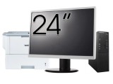 Pachet Calculator Second Hand Lenovo S510 SFF, Intel Core i3-6100T 3.20GHz, 8GB DDR4, 128GB SSD + Monitor 24&amp;quot; &amp; Imprimanta Brother HL-L6300DW New
