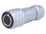 Mufă SF12 Mamă 5 Pin IP67 5A 180V Lipire pe Cablu