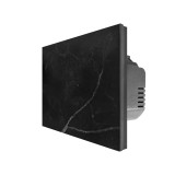 Cumpara ieftin Intrerupator touch cap scara/cruce din marmura neagra Luxion, Serie A
