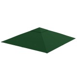 Outsunny Acoperis de Schimb 3x3m, Prelata de Schimb pentru Foisor de Gradina din Poliester cu Orificiu de Ventilatie, Verde | AOSOM RO