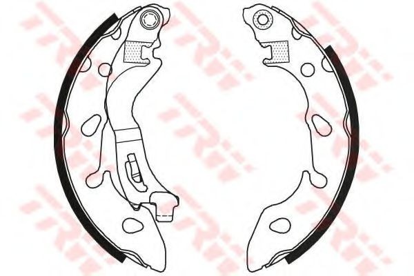 Set saboti frana FORD KA (RU8) (2008 - 2016) TRW GS8796