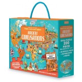Cunoaste si exploreaza - Puzzle Civilizatii antice (200 piese)