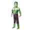 Costum Deluxe Hulk cu muschi pentru copii, Avengers War, 116 cm, 5 - 6 ani