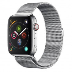 Curea smartwatch Devia Elegant Series Milanese Loop Silver pentru Apple Watch 42mm / 44mm foto