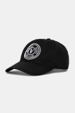 Versace Jeans Couture șapcă de baseball din bumbac femei, culoarea negru, cu imprimeu, 78HAZK26 ZG366