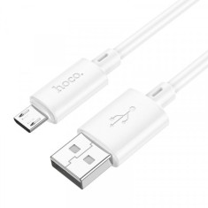 Cablu Date si Incarcare USB-A - microUSB HOCO X88, 18W, 1m, Alb