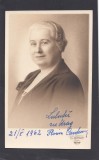 Foto tip Carte Postala Romania - portret doamna - foto atelier Bordan Cluj, Circulata, Fotografie