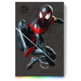 Cumpara ieftin Hard Disk Portabil Seagate Miles Morales Special Edition FireCuda, 2TB, USB 3.0, Black