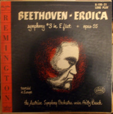 Vinil Beethoven ..... Eroica - Symphony #3 In E Flat - Opus 55 (VG+) (1953) foto