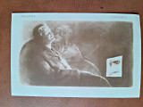 Carte postala ilustrata, Noaptea/Eminescu, 1924