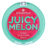 Balsam colorat pentru buze si obraji, Juicy Melon, 3g, Essence
