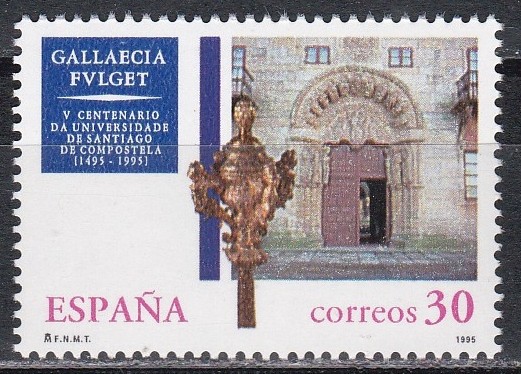 Spania 1995 - 500 de ani - Universitatea Regala din Santiago de Compostela, MNH
