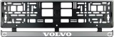 Set 2 bucati, suport numar inmatriculare Volvo alb