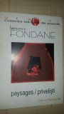 Paysages/Privelisti- Benjamin Fondane