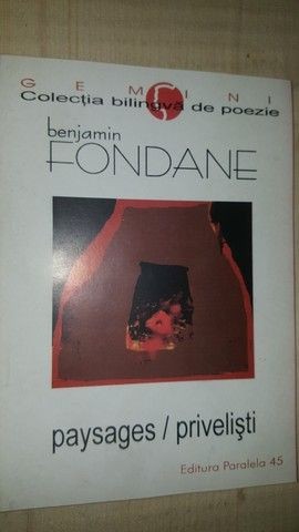 Paysages/Privelisti- Benjamin Fondane