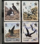 PC150 - ASCENSION 1990 FAUNA WWF/PASARI, serie MNH, 4v, Nestampilat