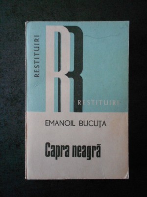 EMANOIL BUCUTA - CAPRA NEAGRA foto